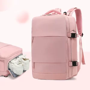 Oxford Gym Backpacks Travel Laptop Backpack with Shoe Compartment LargeCapacity Travel Daypack Dry Wet Separation Waterproof Bag