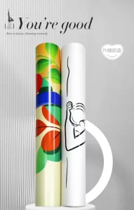 Lezyan Newest 5mm Natural Rubber Pu Yoga Mat Fitness Anti-Slip Cartoon Cute Exercise Workout Ejercicios Equipo Para Gym En Casa
