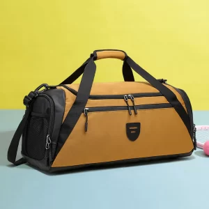 Men Gym Bag Large Capacity Weekender Overnight Bags with Shoes Compartment Dry Wet Pocket Carry On Bag Sports Gym Backpack