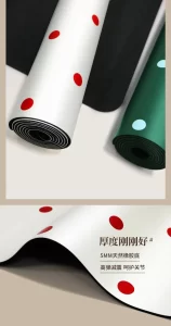 Lezyan Natural Rubber Pu Fitness Yoga Mat Personality Widen Thicken Non-Slip Gym Gymnastics Workout Exercise
