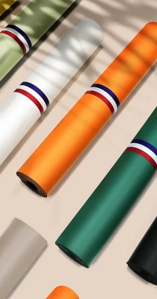 Lezyan Printed Colorful Natural Rubber Yoga Mat Non-Slip Anti-Sweat Wear-Resistant Fitness Gym Gymnastics Thick Exercise
