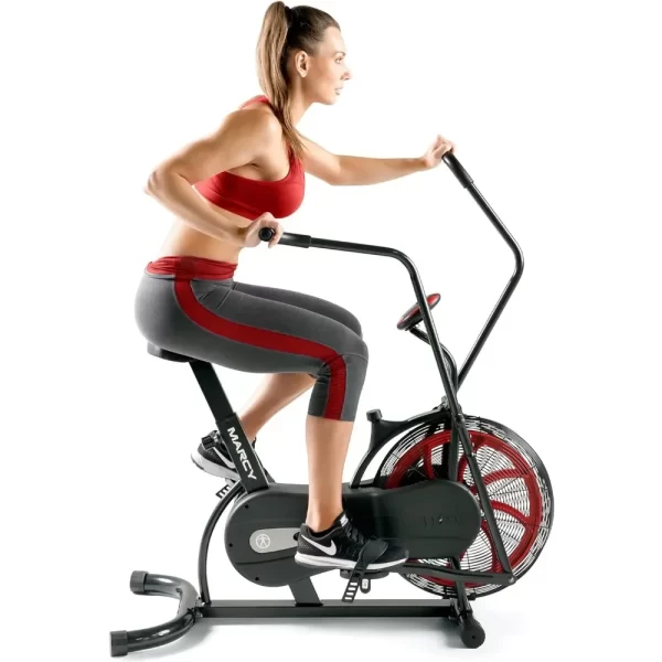 Air Resistance Exercise Fan Bike With Dual Acceleration Handlebars allows you to adjust your exercise intensityto various levels