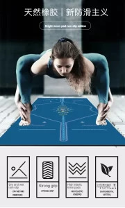 Lezyan Newest Pu Natural Rubber Yoga Mat Sports Anti-Slip Home Fitness Workout Exercise Tapis Caoutchouc Gym Accessories