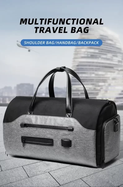 Gym Bag for Men Women Fitness Protable Travel Bag Backpack Convertible Duffle Sport Bag with Shoes Pouch Handbag XM201