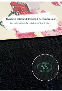 Lezyan Natural Rubber Beautiful Fashion Printed 4 Seasons Aesthetic Yoga Mat Non Slip Fitness Gymnastics Gym Workout Exercise