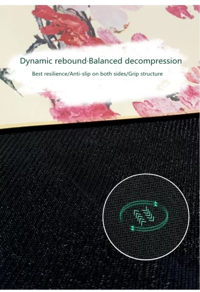 Lezyan Natural Rubber Beautiful Fashion Printed 4 Seasons Aesthetic Yoga Mat Non Slip Fitness Gymnastics Gym Workout Exercise