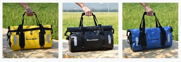 Free Shipping WILD HEART Waterproof Bag Duffel Bag Waterproof Gym Bag Waterproof Travel Bag for Biking, Camping, Boating