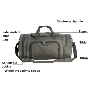 Outdoor Waterproof Travel Sport Bag Men Women Gym Bags For Fitness Training Handbag Yoga Mat Sport Bag With Shoes Compartment