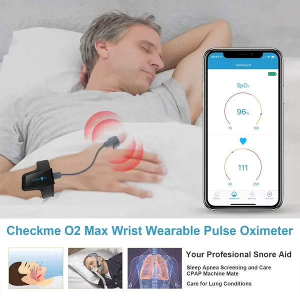 Pulse Oximeter with Smart Reminder Blood Oxygen Saturation Monitor for