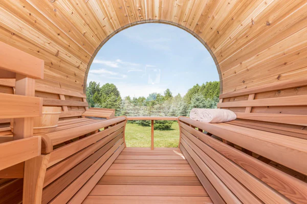 Panoramic Cedar Outdoor Sauna